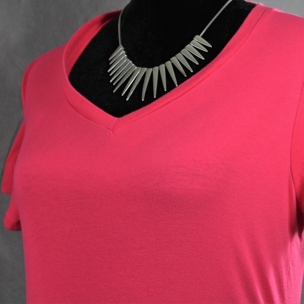 Hanes Small Dark Hot Pink Tee Shirt T-Shirt - S  -